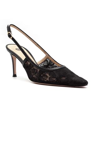 Black lace slingback pumps ROBERTO FESTA | GAMEORLEANSNERO